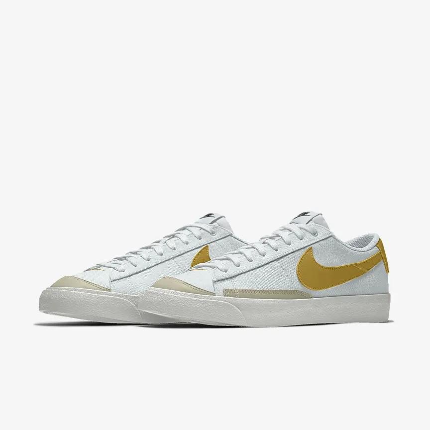 Nike Nike Blazer Low '77 By You Nữ Trắng Vàng